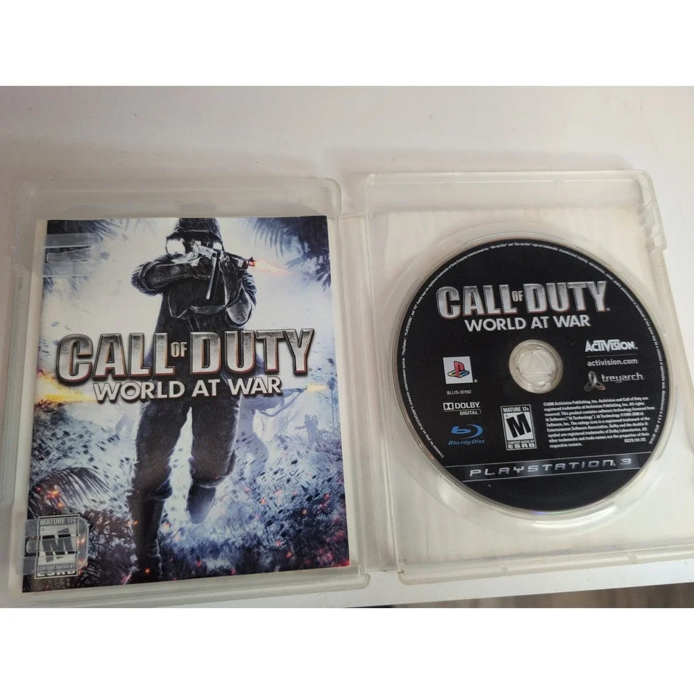 Call of Duty: World at War (Sony PlayStation 3, 2008) PS3 Complete CIB Tested